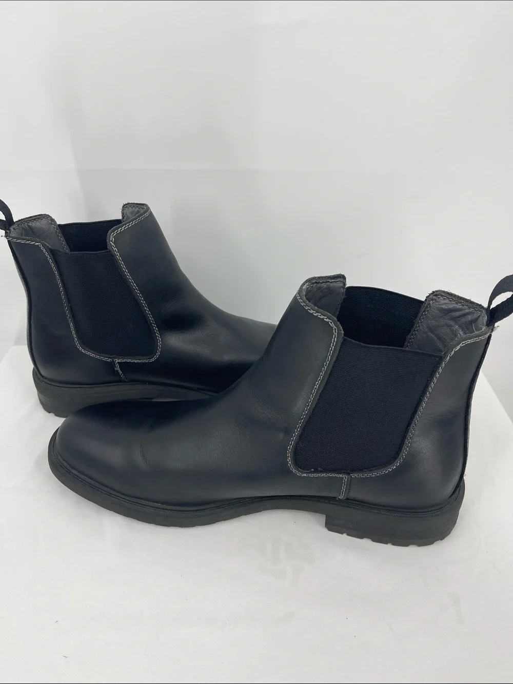 MAGELLAN SIZE 12 Men's Black Chelsea Boots - Sleek Slip-On Dress Boot